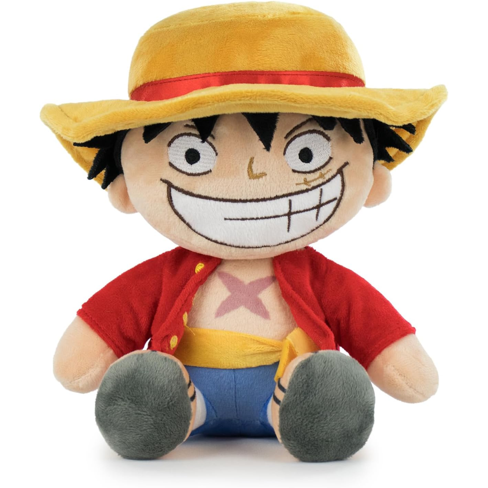 PELUCHE LUFFY ONE PIECE MORBIDO PUPAZZO 22 CM IN FIBRA RICICLATA - 16002451