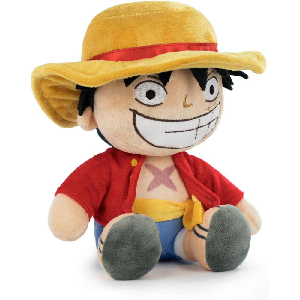 PELUCHE LUFFY ONE PIECE MORBIDO PUPAZZO 22 CM IN FIBRA RICICLATA - 16002451