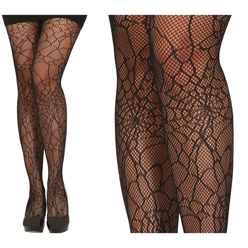 CALZE COLLANT RAGNATELA TG UNICA ADULTO ACCESSORIO TRAVESTIMENTO HALLOWEEN - 17927