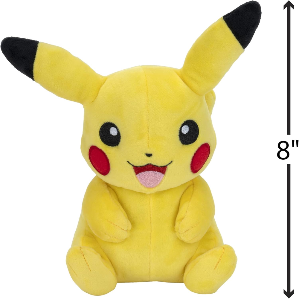 PELUCHE PIKACHU POKÉMON MORBIDO PUPAZZO 20 CM IN FIBRA RICICLATA - 52316