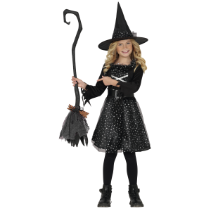 SCOPA DA STREGA SMONTABILE 90 CM ACCESSORI HALLOWEEN CARNEVALE - 19999