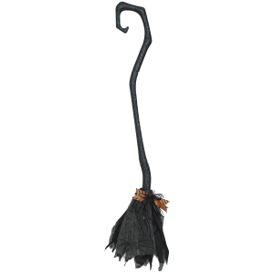 SCOPA DA STREGA SMONTABILE 90 CM ACCESSORI HALLOWEEN CARNEVALE - 19999