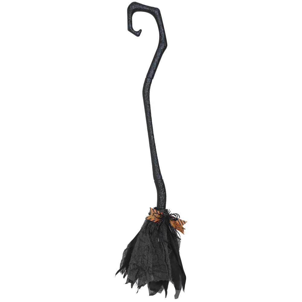 SCOPA DA STREGA SMONTABILE 90 CM ACCESSORI HALLOWEEN CARNEVALE - 19999