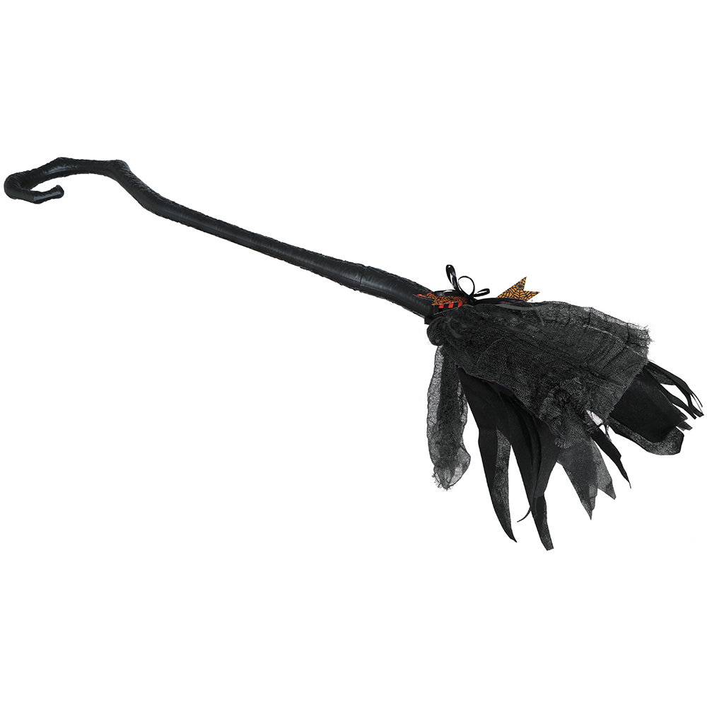 SCOPA DA STREGA SMONTABILE 90 CM ACCESSORI HALLOWEEN CARNEVALE - 19999