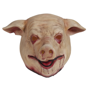 MASCHERA MAIALE IN LATTICE ADULTO ACCESSORI TRAVESTIMENTO HALLOWEEN - 20542