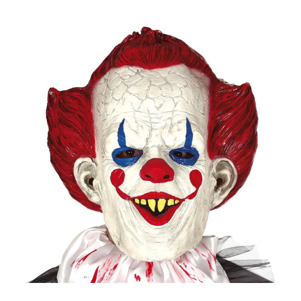 MASCHERA CLOWN IT IN LATTICE ADULTO ACCESSORI TRAVESTIMENTO HALLOWEEN - 2253