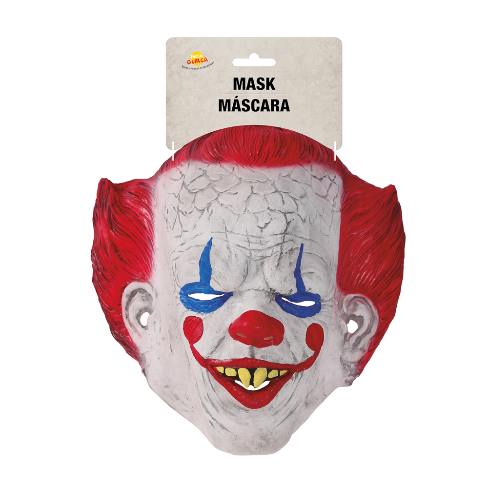 MASCHERA CLOWN IT IN LATTICE ADULTO ACCESSORI TRAVESTIMENTO HALLOWEEN - 2253