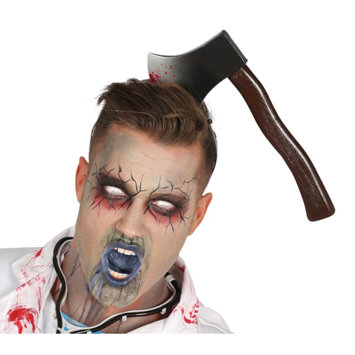 CERCHIETTO ASCIA INSANGUINATA 28 CM ACCESSORI TRAVESTIMENTO HALLOWEEN - 26194
