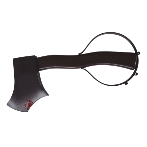 CERCHIETTO ASCIA INSANGUINATA 28 CM ACCESSORI TRAVESTIMENTO HALLOWEEN - 26194
