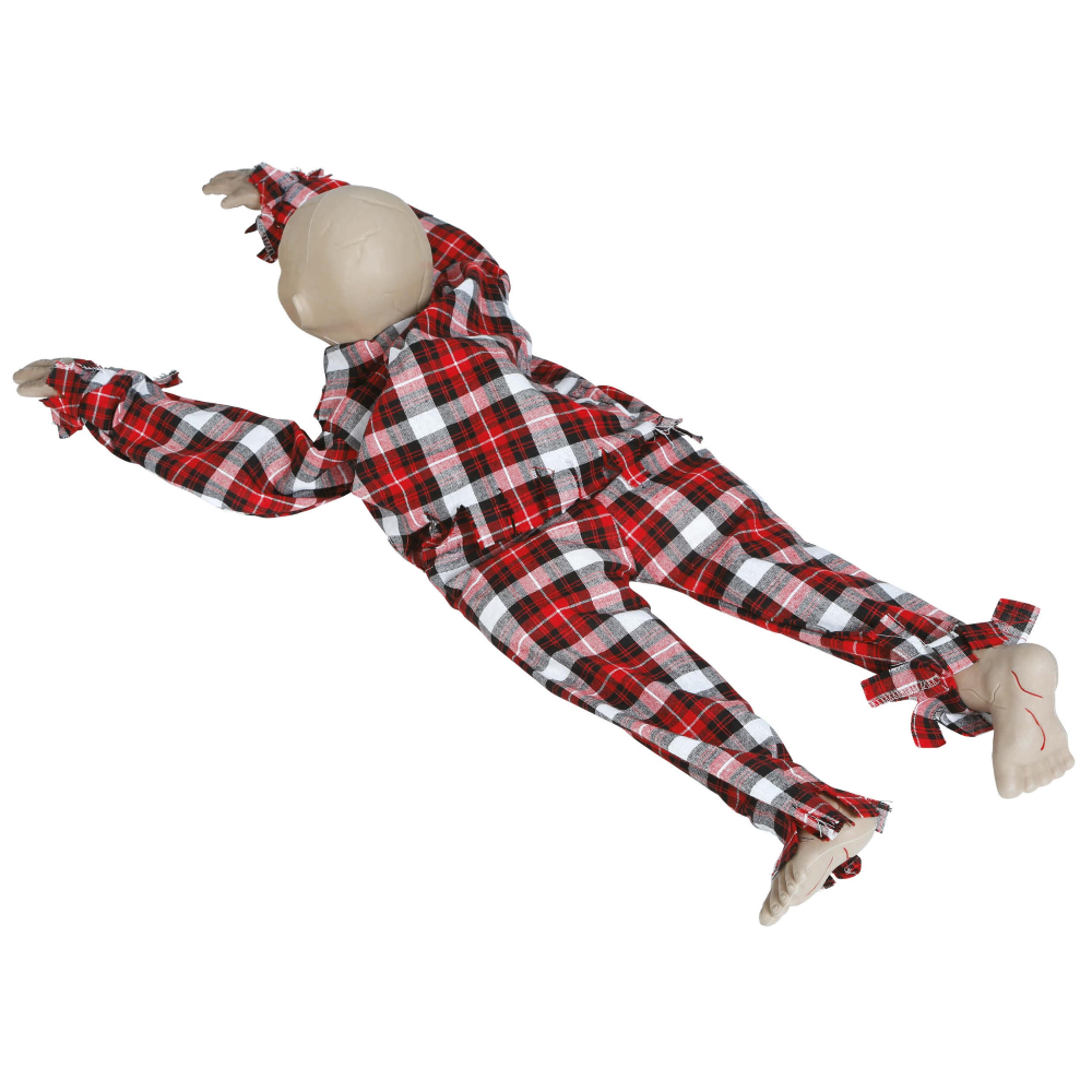 DECORAZIONE BAMBINO ZOMBIE STRISCIANTE CON LUCI E SUONI ACCESSORIO TRAVESTIMENTO HALLOWEEN - 26793