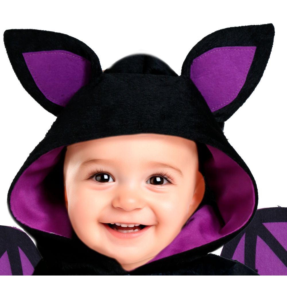COSTUME VESTITO PIPISTRELLO TRAVESTIMENTO PER BAMBINI HALLOWEEN CARNEVALE COSPLAY