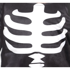 COSTUME VESTITO MOUSY SKELETON TRAVESTIMENTO SCHELETRO TOPOLINO PER BAMBINI HALLOWEEN CARNEVALE COSPLAY