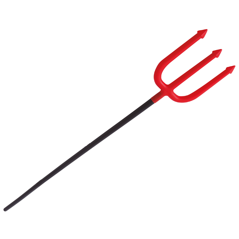 TRIDENTE SMONTABILE 100 CM ACCESSORI DIAVOLO PER ABITO VESTITO TRAVESTIMENTO CARNEVALE HALLOWEEN - 18513