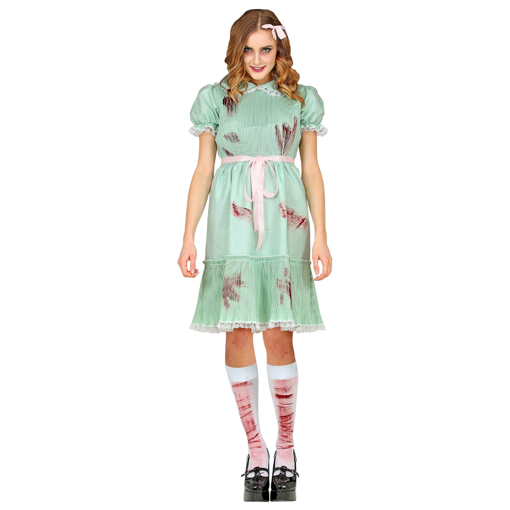 COSTUME BAMBOLA ASSASSINA PER ADULTI TRAVESTIMENTO HALLOWEEN CARNEVALE COSPLAY SHINING - 1031