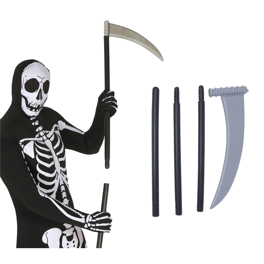 FALCE SMONTABILE 100 CM ACCESSORI DIAVOLO PER ABITO VESTITO TRAVESTIMENTO CARNEVALE HALLOWEEN - 18514