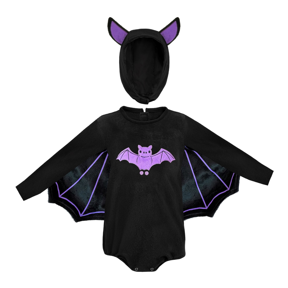COSTUME PIPISTRELLO IN PELUCHE TRAVESTIMENTO PER BAMBINI HALLOWEEN CARNEVALE COSPLAY - 1622