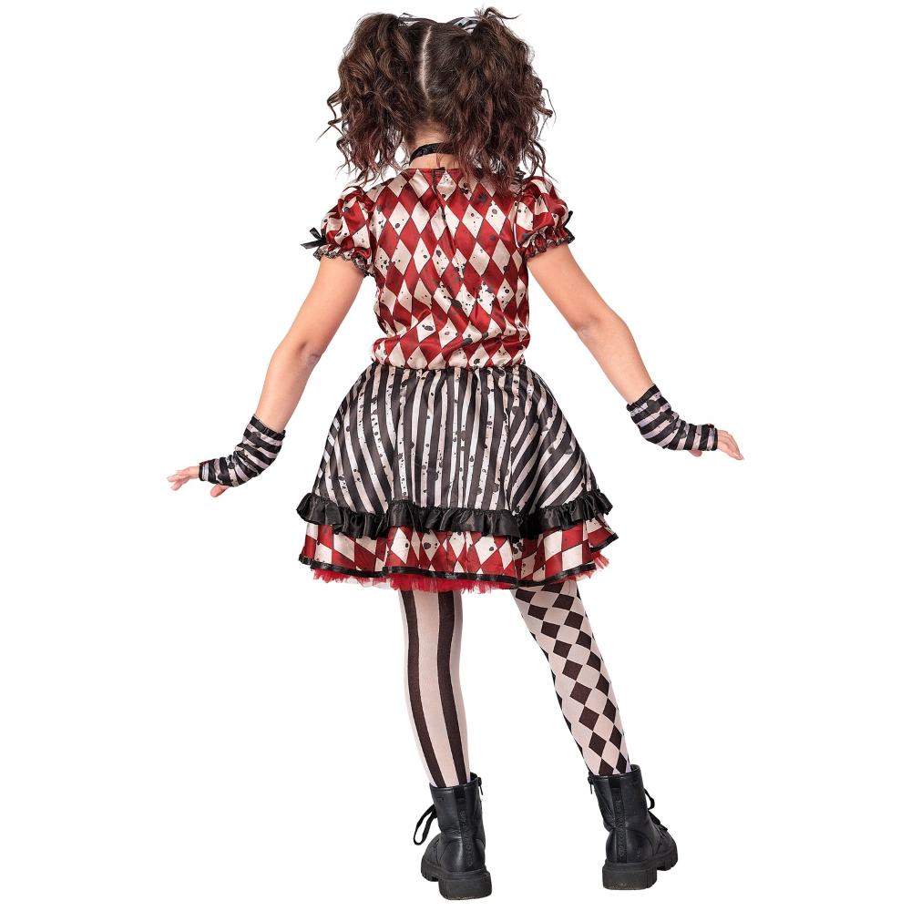COSTUME BAMBOLA ARLECCHINO VESTITO TRAVESTIMENTO CARNEVALE HALLOWEEN COSPLAY - 4270