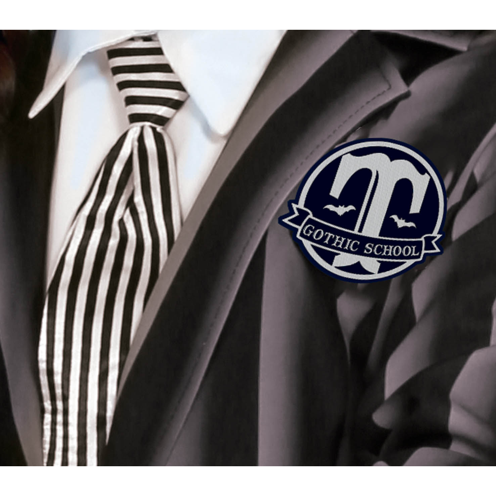 COSTUME VESTITO STUDENTESSA GOTICA TRAVESTIMENTO MERCOLEDÌ PER BAMBINI HALLOWEEN CARNEVALE COSPLAY