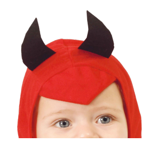 COSTUME VESTITO LITTLE DEEMON TRAVESTIMENTO DIAVOLETTO PER BAMBINI HALLOWEEN CARNEVALE COSPLAY