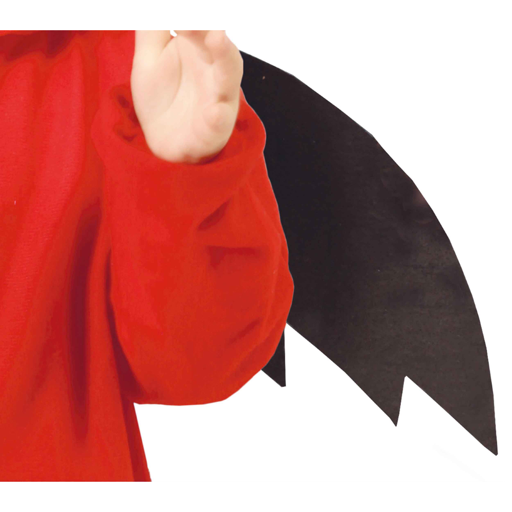COSTUME VESTITO LITTLE DEEMON TRAVESTIMENTO DIAVOLETTO PER BAMBINI HALLOWEEN CARNEVALE COSPLAY