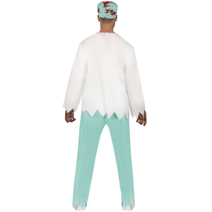 COSTUME VESTITO SURGEON ZOMBIE TRAVESTIMENTO CHIRURGO ZOMBIE PER ADULTI HALLOWEEN CARNEVALE COSPLAY