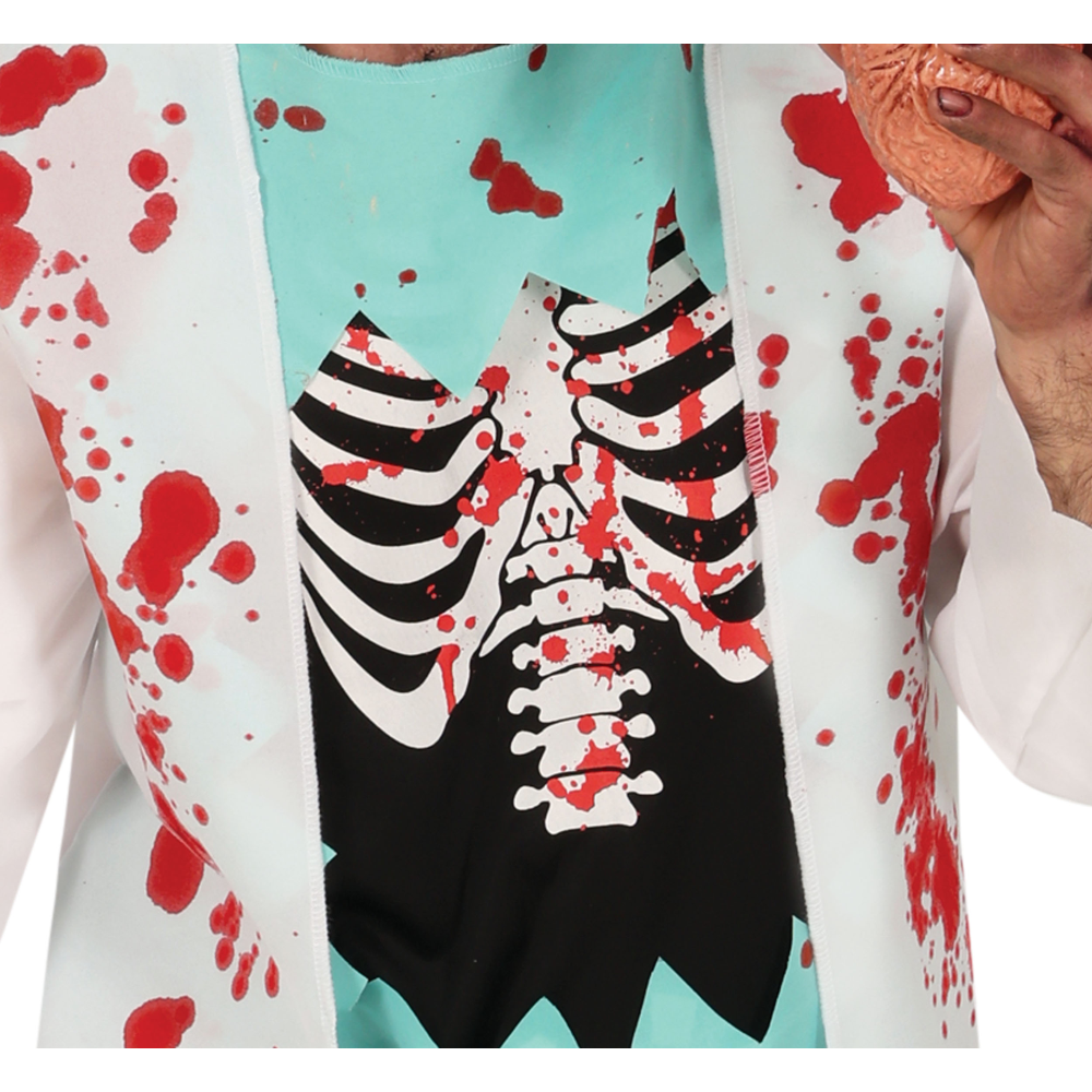 COSTUME VESTITO SURGEON ZOMBIE TRAVESTIMENTO CHIRURGO ZOMBIE PER ADULTI HALLOWEEN CARNEVALE COSPLAY