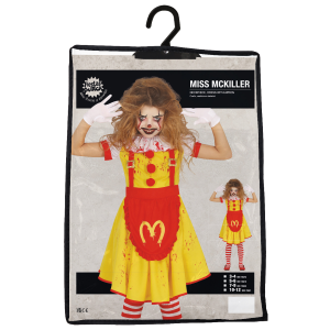 COSTUME MISS MCKILLER PER BAMBINE VESTITO TRAVESTIMENTO HALLOWEEN COSPLAY - 7801