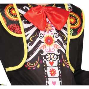 COSTUME MARIACHI SKELETON PER BAMBINI VESTITO SCHELETRO TRAVESTIMENTO HALLOWEEN CARNEVALE COSPLAY