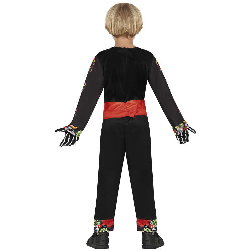 COSTUME MARIACHI SKELETON PER BAMBINI VESTITO SCHELETRO TRAVESTIMENTO HALLOWEEN CARNEVALE COSPLAY