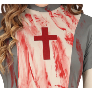 COSTUME VESTITO INFERMIERA ZOMBIE TRAVESTIMENTO PER RAGAZZE HALLOWEEN CARNEVALE COSPLAY - 7792