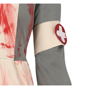 COSTUME VESTITO INFERMIERA ZOMBIE TRAVESTIMENTO PER RAGAZZE HALLOWEEN CARNEVALE COSPLAY - 7792