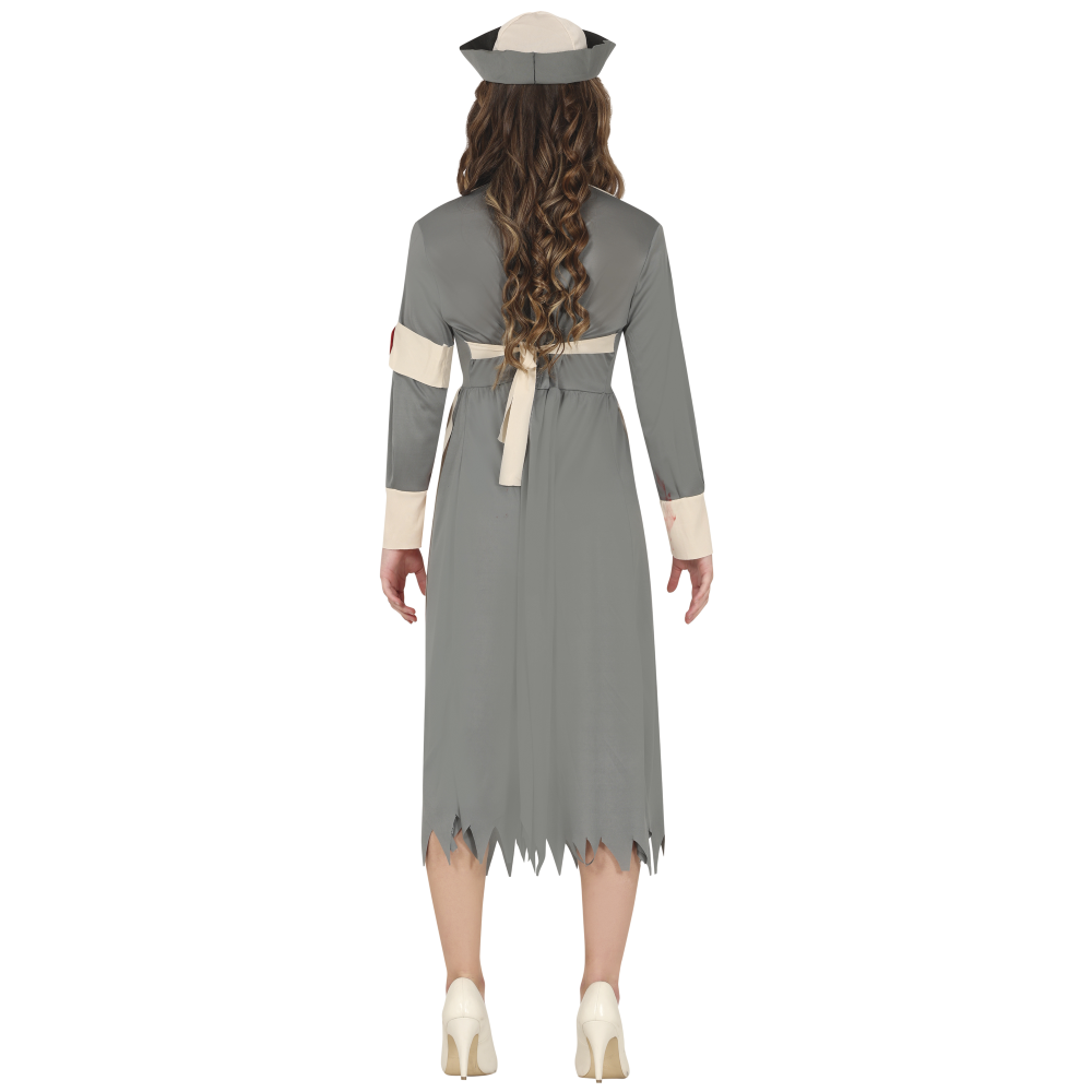 COSTUME VESTITO INFERMIERA ZOMBIE TRAVESTIMENTO PER RAGAZZE HALLOWEEN CARNEVALE COSPLAY - 7792