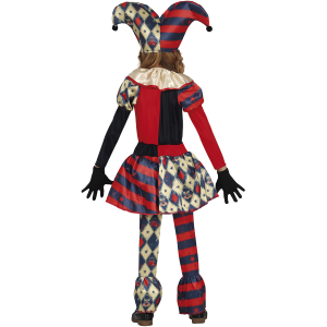 COSTUME ARLECCHINA DIAMANTE VESTITO TRAVESTIMENTO PER BAMBINE HALLOWEEN COSPLAY - 7811