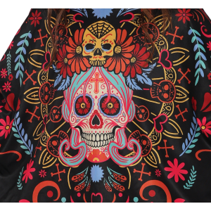 PONCHO DIA DE LOS MUERTOS ACCESSORIO TRAVESTIMENTO PER BAMBINI HALLOWEEN CARNEVALE FESTE A TEMA - 78150
