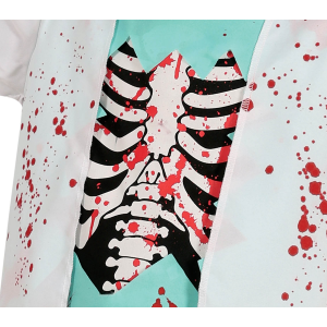 COSTUME DOTTORE MEDICO SCHELETRO ZOMBIE VESTITO TRAVESTIMENTO PER BAMBINI HALLOWEEN COSPLAY - 7815