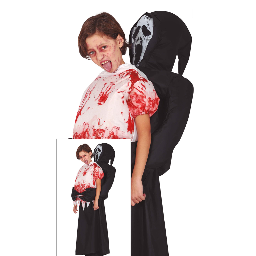 COSTUME THE DEATH INFLATABLE GONFIABILE PER BAMBINI VESTITO MORTE TRAVESTIMENTO HALLOWEEN CARNEVALE COSPLAY