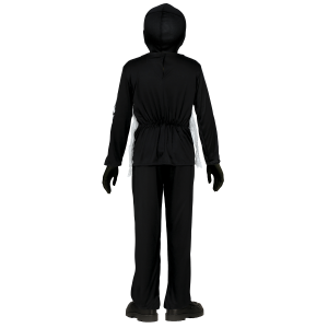 COSTUME SKELETON NINJA VESTITO TRAVESTIMENTO SCHELETRO NINJA PER BAMBINI HALLOWEEN COSPLAY
