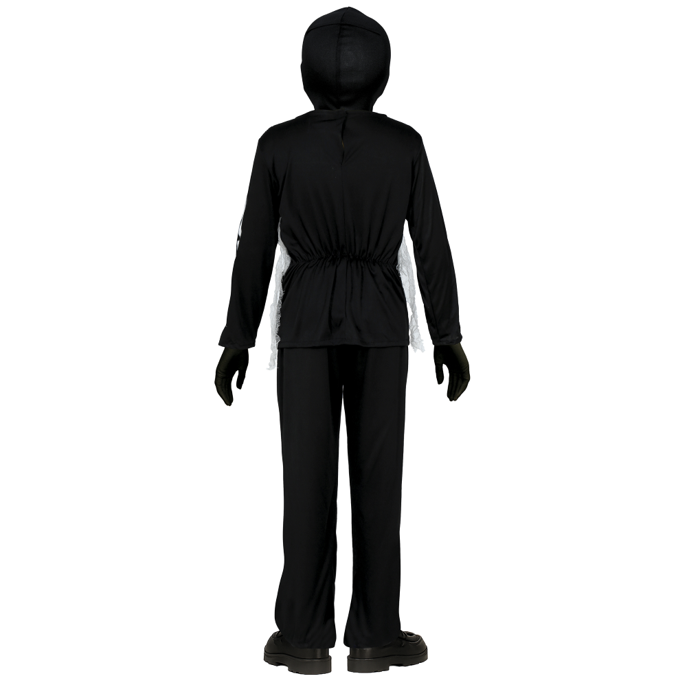 COSTUME SKELETON NINJA VESTITO TRAVESTIMENTO SCHELETRO NINJA PER BAMBINI HALLOWEEN COSPLAY