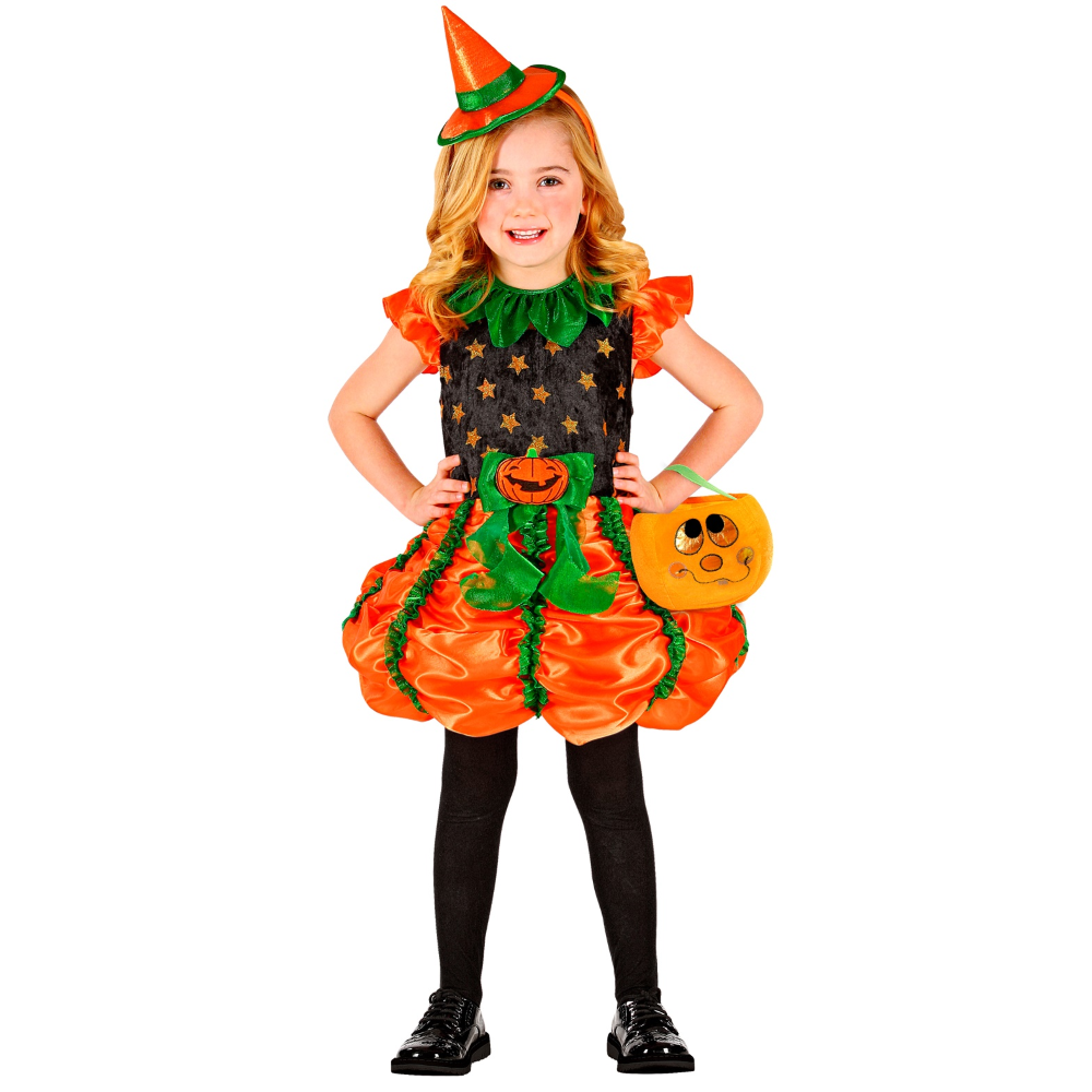 BORSETTA DOLCETTO O SCHERZETTO ZUCCA ACCESSORI HALLOWEEN CARNEVALE BAMBINA - 7759F