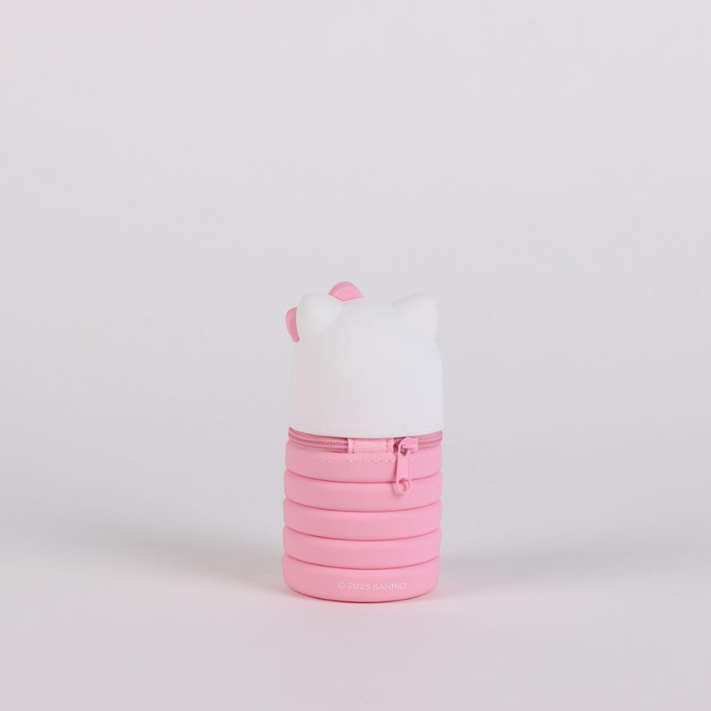 TOMBOLINO IN SILICONE HELLO KITTY SANRIO ASTUCCIO ESTENSIBILE PORTA CANCELLERIA 20 CM - 1716-1