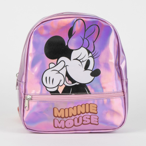 ZAINETTO DA PASSEGGIO MINNIE MOUSE DISNEY BORSA CASUAL IRIDESCENTE TEMPO LIBERO 23 CM - 6218