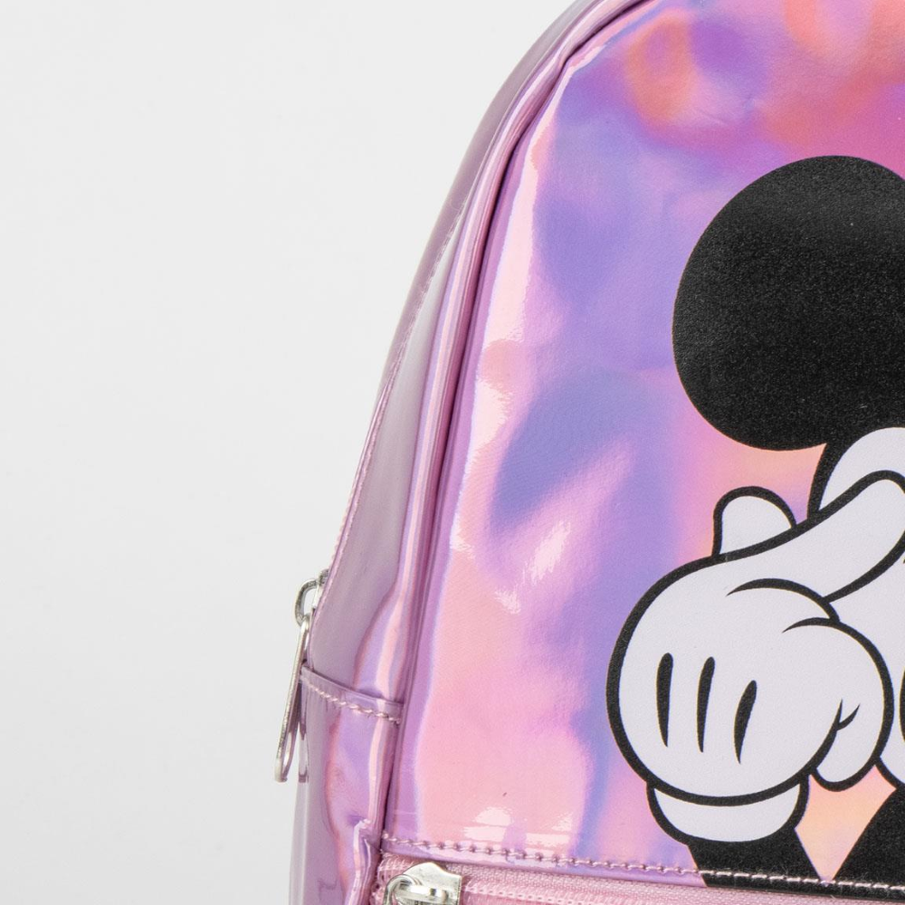 ZAINETTO DA PASSEGGIO MINNIE MOUSE DISNEY BORSA CASUAL IRIDESCENTE TEMPO LIBERO 23 CM - 6218