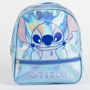 ZAINETTO DA PASSEGGIO STITCH DISNEY BORSA CASUAL IRIDESCENTE TEMPO LIBERO 23 CM - 6217