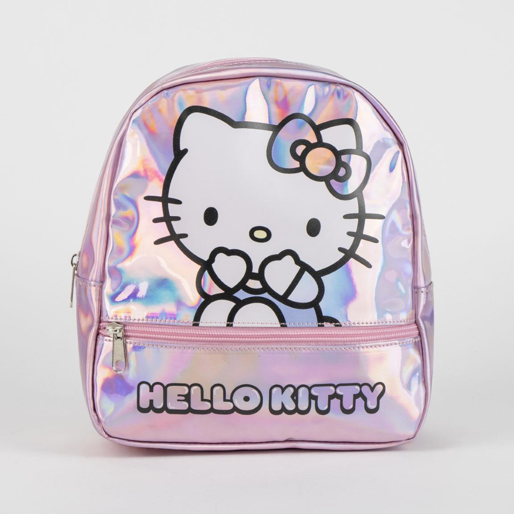 ZAINETTO DA PASSEGGIO HELLO KITTY SANRIO BORSA CASUAL IRIDESCENTE TEMPO LIBERO 23 CM - 6214