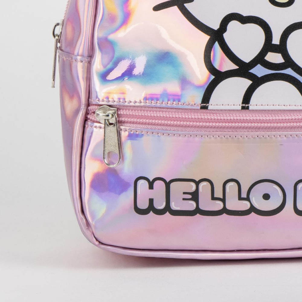 ZAINETTO DA PASSEGGIO HELLO KITTY SANRIO BORSA CASUAL IRIDESCENTE TEMPO LIBERO 23 CM - 6214