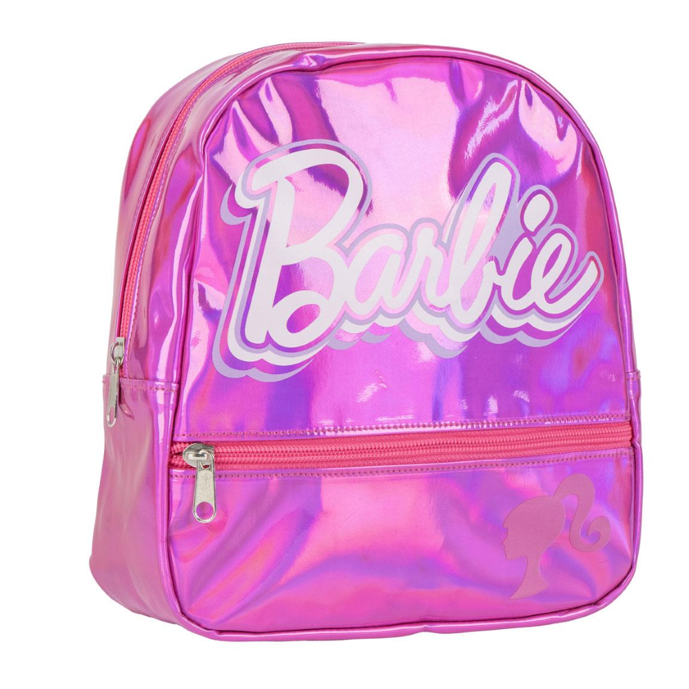 ZAINETTO DA PASSEGGIO BARBIE MATTEL BORSA CASUAL IRIDESCENTE TEMPO LIBERO 23 CM - 6216