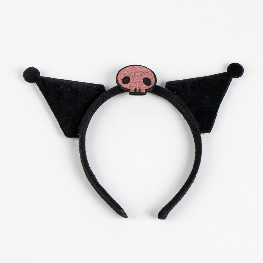 SET ACCESSORI KUROMI SANRIO BRACCIALE COLLANA CERCHIETTO CON ORECCHIE - 3438