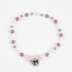 SET ACCESSORI KUROMI SANRIO BRACCIALE COLLANA CERCHIETTO CON ORECCHIE - 3438