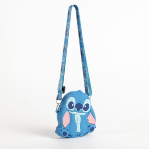 BORSETTA IN SILICONE STITCH DISNEY CON TRACOLLA REGOLABILE ACCESSORIO DA PASSEGGIO BAMBINI- 5924
