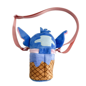 BORSETTA IN PELUCHE STITCH DISNEY CON TRACOLLA REGOLABILE ACCESSORIO DA PASSEGGIO BAMBINI- 6082